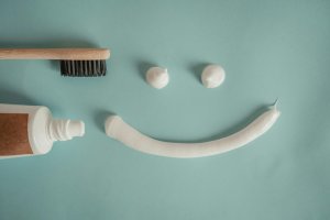 toothbrush and toothpaste