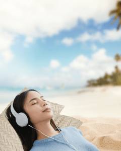 young girl on the beach